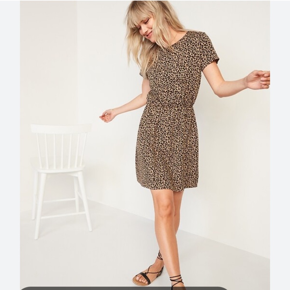 Waist-Defined Slub-Knit Mini T-Shirt Dress Old Navy XXL Tall NWT